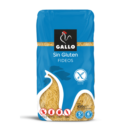 Vermicelles de pâtes sans gluten / Fideos sin gluten Gallo